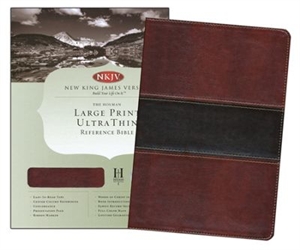 Picture of Ultrathin Large Print Reference Bible-NKJV 