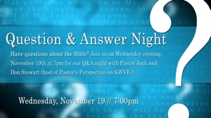 Picture of Question & Answer Night