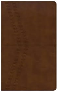 Picture of NKJV Ultrathin Reference Bible, Brown Deluxe Leathertouch 