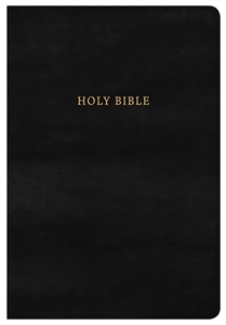 Picture of NKJV Super Giant Print Reference Bible, Classic Black Leathertouch 